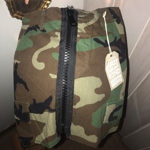 BRAND NEW LF Furst Of A Kind Camo Cargo Skirt